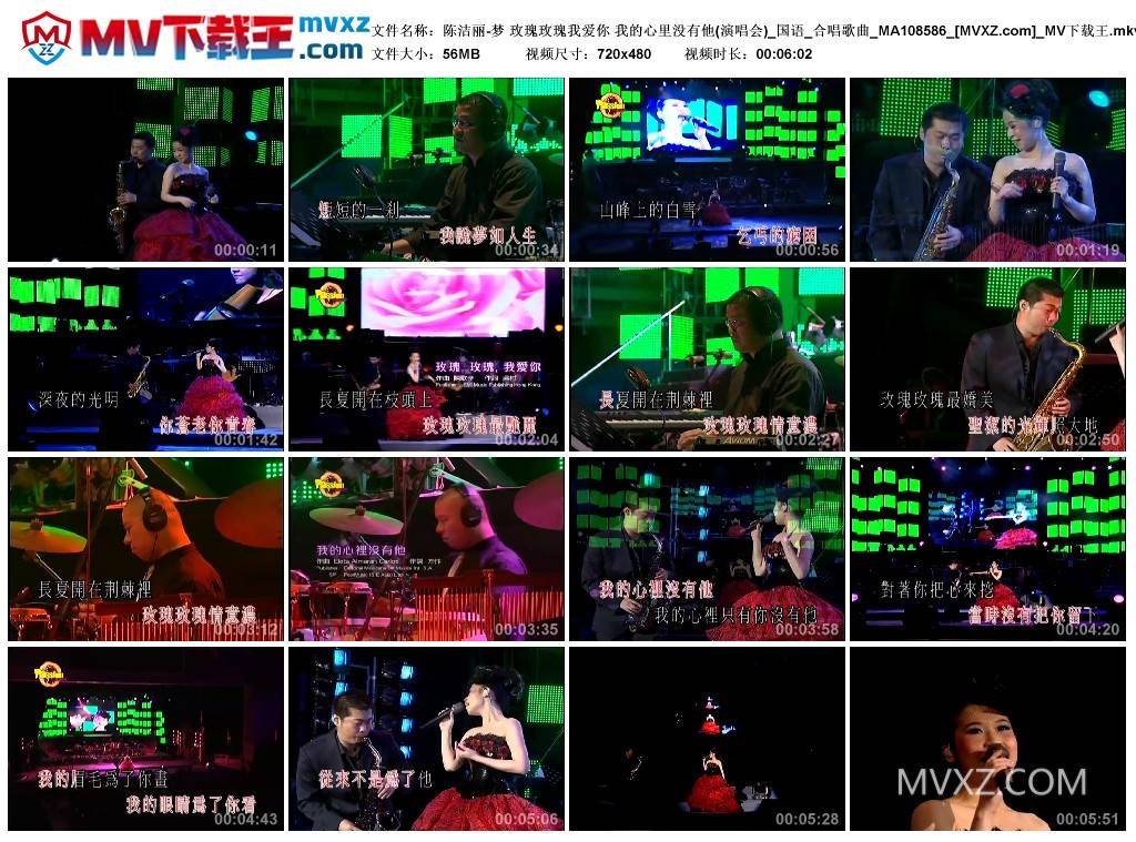 陈洁丽-梦 玫瑰玫瑰我爱你 我的心里没有他(演唱会)_国语_合唱歌曲_MA108586